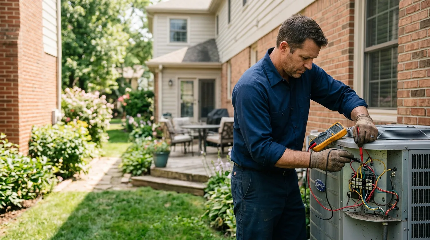HVAC technician working near Hickory Hills, IL